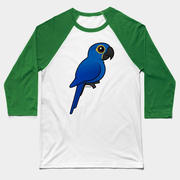 Birdorable Hyacinth Macaw Baseball T-Shirt by birdorable